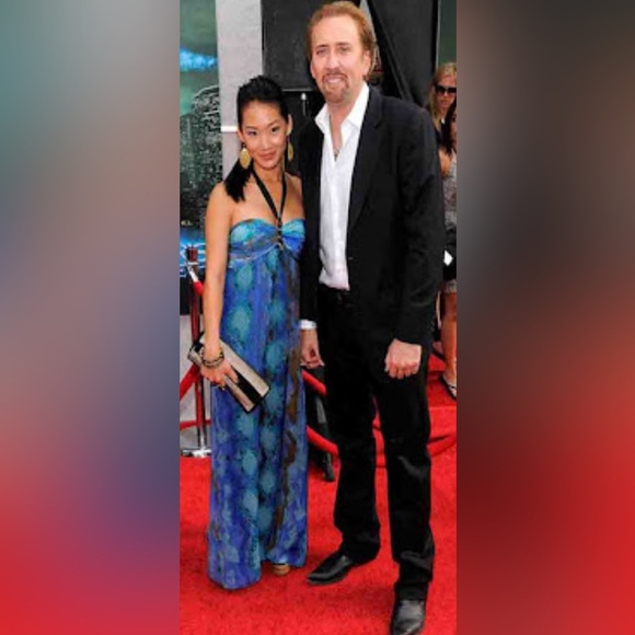 Single by Galina Sobolev Halter Snake Print Silk Maxi‎ Dress Size Large NWT - Picture 7 of 7